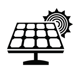 Wall Mural - solar panel icon