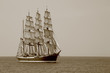 beautiful old sailing ship