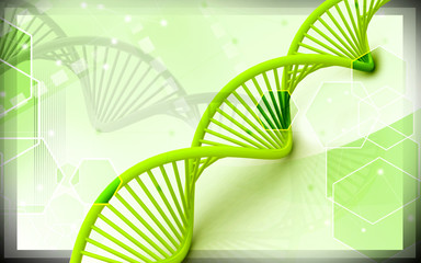 Digital illustration of Dna in abstract design