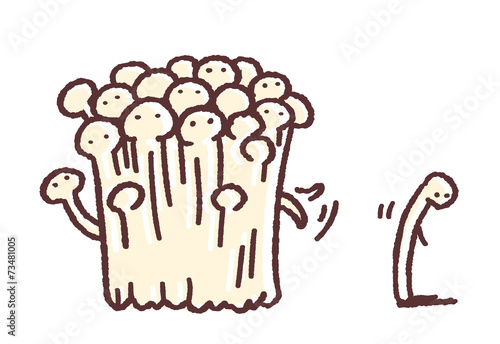 えのき茸 Stock イラスト Adobe Stock