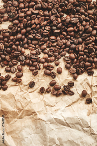Naklejka - mata magnetyczna na lodówkę Coffee beans