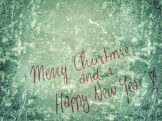 Wall Mural - Merry Christmas and a Happy New Year...