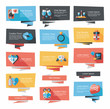 © eatcute - Valentine’s Day banner flat design background set, eps10