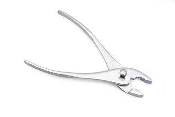 slip joint adjustable pliers wrench on white