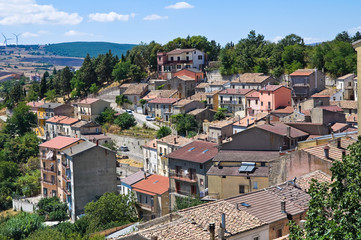 Poster - Panoramic view of Pietragalla. Basilicata. Italy.