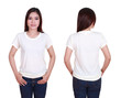 © geargodz - blank t-shiet set (front, back) with female