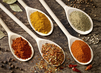 Canvas Print - various kinds of spices