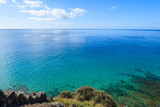 Fototapeta Do pokoju - Beautiful colours of ocean on coast of Fuerteventura island