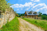 Fototapeta  - Wooden mountain house on sunny summer day, Pieniny, Poland