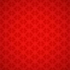 seamless red pattern with snowflakes