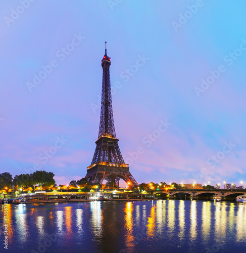 Naklejka na szybę Paris cityscape with Eiffel tower
