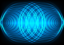 Abstract background wave surround technology