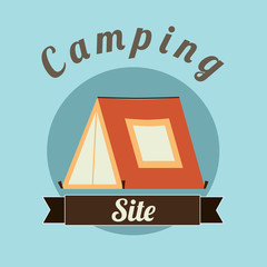 Wall Mural - camping design