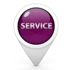 Service pointer icon on white background