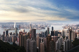 Fototapeta  - Hong Kong view of Victoria Harbor