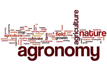 Wall Mural - Agronomy word cloud