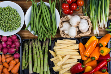 Wall Mural - farm fresh vegetables