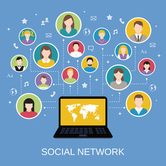 Social network concept