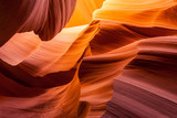 Fototapeta  - Sandstone texture in Antelope canyon, Page, Arizona