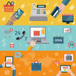 © Macrovector - T-commerce banner flat