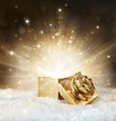 © Romolo Tavani - magic shining of christmas gift - golden stardust and snow