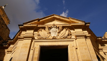 Sticker - Law Court building facade in Valletta, Malta.