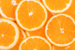 Leinwandbild Motiv background of orange slices