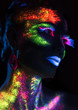 © chettythomas - Sensual woman in fluorescent paint makeup