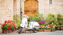 One Of The Most Popular Transport In Italy, Vintage Vespa