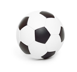 Wall Mural - soccer ball object on white