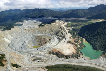 Open-pit copper mine