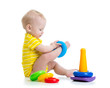 © Oksana Kuzmina - funny baby boy playing with colorful toy