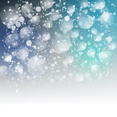 Wall Mural - Blue sky background with snow for your text