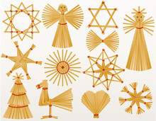 Christmas Straw Decorations