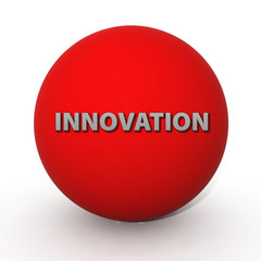 Innovation circular icon on white background