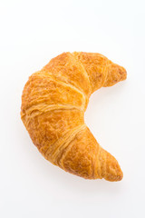 Wall Mural - Croissant isolated on white background