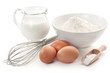 © Paulista - eggs, flour, milk and wire whisk