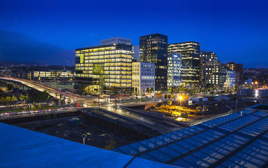 Oslo City Skyline, Norway.