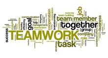 Teamwork. Word Cloud Concepts.