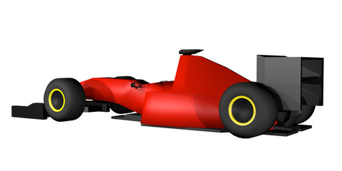 Red racing car