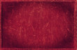 Red grunge background from distress leather texture