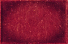 Red Grunge Background From Distress Leather Texture