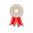 silver award ribbons vector