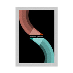 Canvas Print - stylish textured design in shape pencils