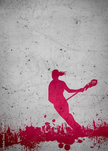 Board z aluminiowym obramowaniem Tło lacrosse