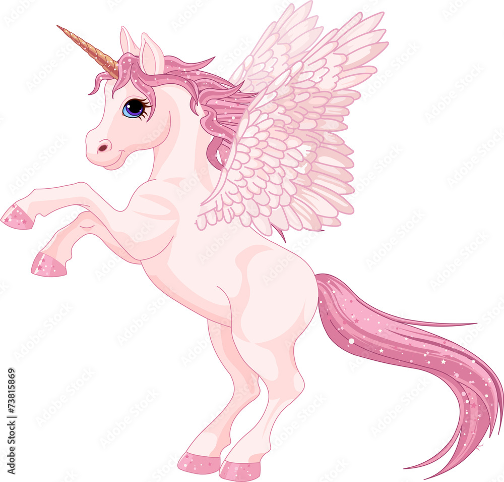 Unicorn Pegasus Stock Vector | Adobe Stock