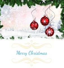 Poster - Composite image of Composite image of christmas card