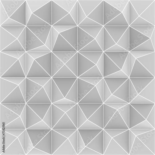 Mata magnetyczna White triangel background.Mosaic-ban ner.