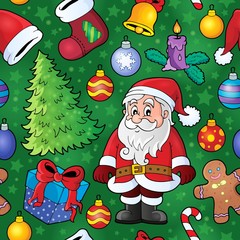 Wall Mural - Christmas seamless background 8