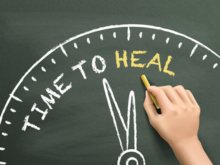 time to heal written by hand